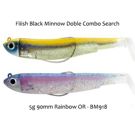 Leurre Fiiish Black Minnow Double Combo 90 N 2 - Ghost Minnow + Wakasagi 5g Shore